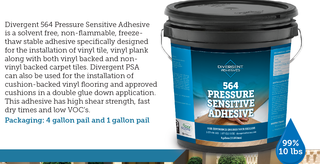 Divergent 564 Pressure Sensitive Adhesive 4gal pail