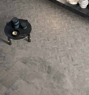 Landmark Ceramics Charme Evo Pearl Grey Herringbone 12"x11" (5 SF/BOX)