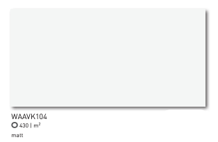 Rako Serie System ColorOne - 12"x24" (Nominal) - 3/8 Thickness - White Matte