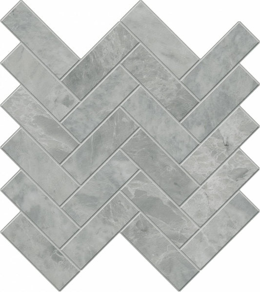 Landmark Ceramics Charme Evo Pearl Grey Herringbone 12"x11" (5 SF/BOX)
